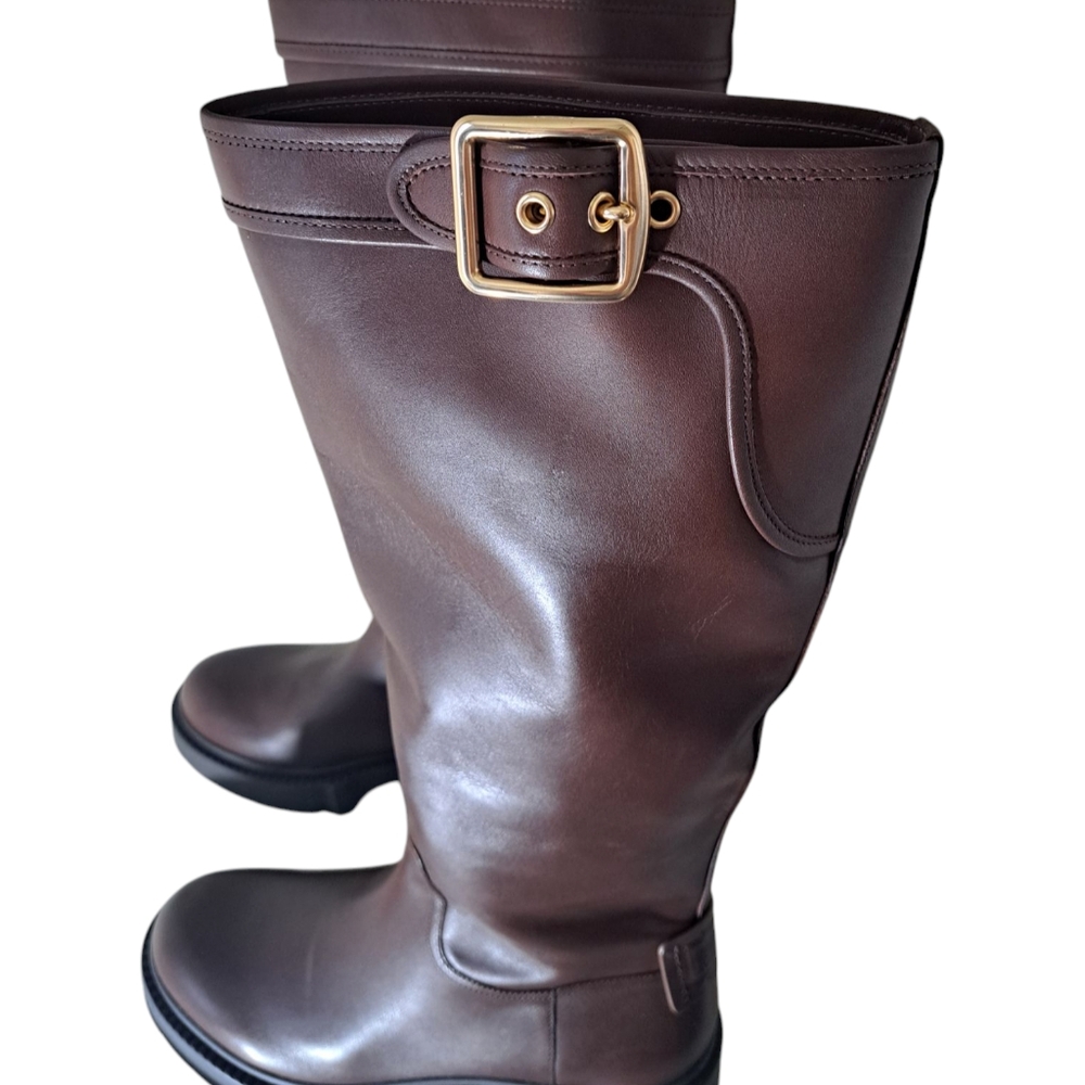 NEW COACH Lilli Leather Boots 8.5 B - Picture 6 of 12